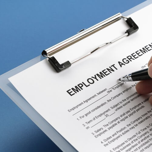 Employment agreement document