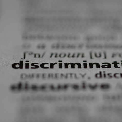 Discrimination definition in a dictionary